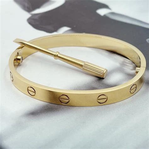 cartier love bracelet dupe with screwdriver|alternatives to cartier love bracelet.